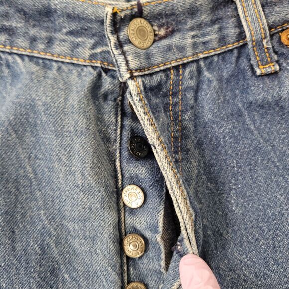 Vintage 501 LEVIS Tapered Chic Mom Jeans Womens 10 30x30 - Picture 3 of 16